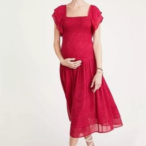 NWT Hatch Maternity Cosette Dress Pink Samba print size 0